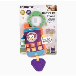 Cribmates Baby 1st Phone Plush Rattle Toy